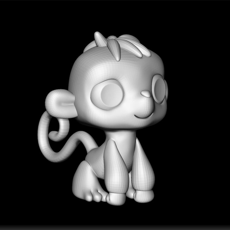 cute toon little monkey - cute ape - monkey toy