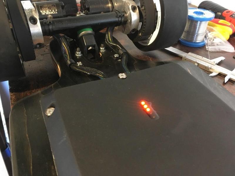 Wire clamp for electric skateboard