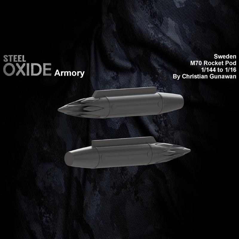 Swedish M70 rocket pods