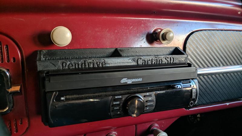 Auto Radio Frame Spacer with Pendrive and SD compartment