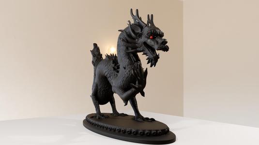 chinese dragon roaring stl