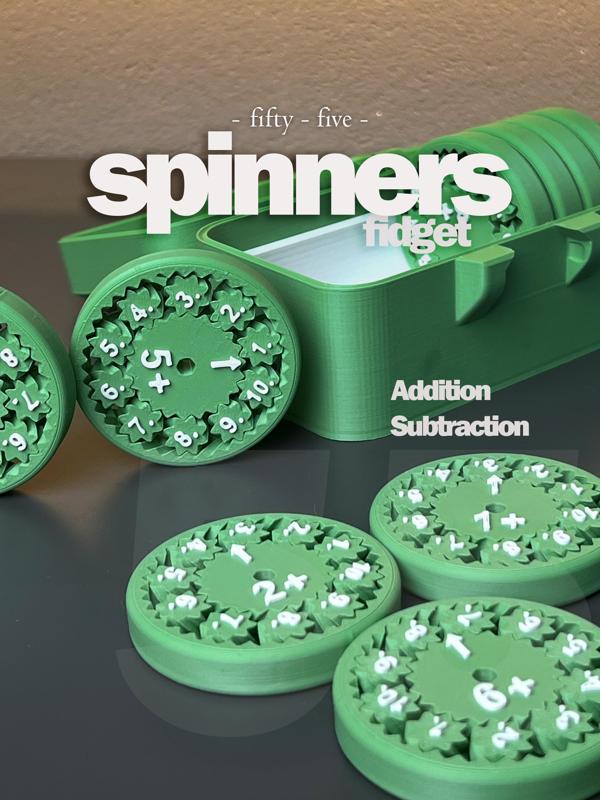 Math  Fidget Spinners 5,5 Addition Subtraktion