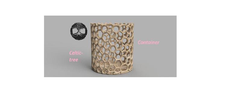 Celtic tree of life container