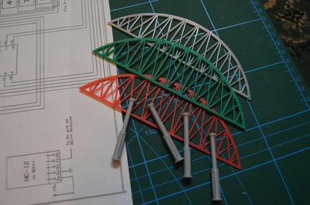 Model Railway Station Canopy & Bridge