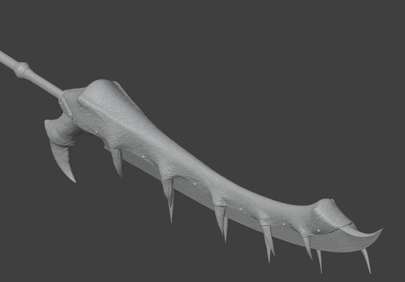 Tigrine Need - Tigrex's longsword - Monster Hunter