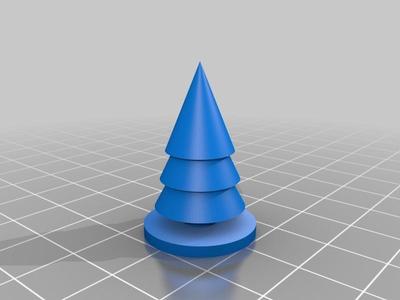 Simple Christmas Tree - (openscad child initiation)