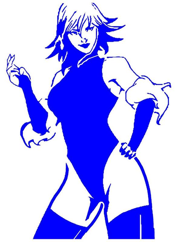 Killer Frost stencil