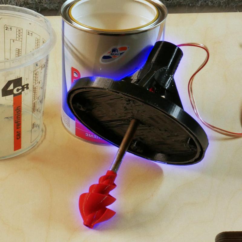 Lily Impeller paint mixer (Lets Print Youtube Channel)