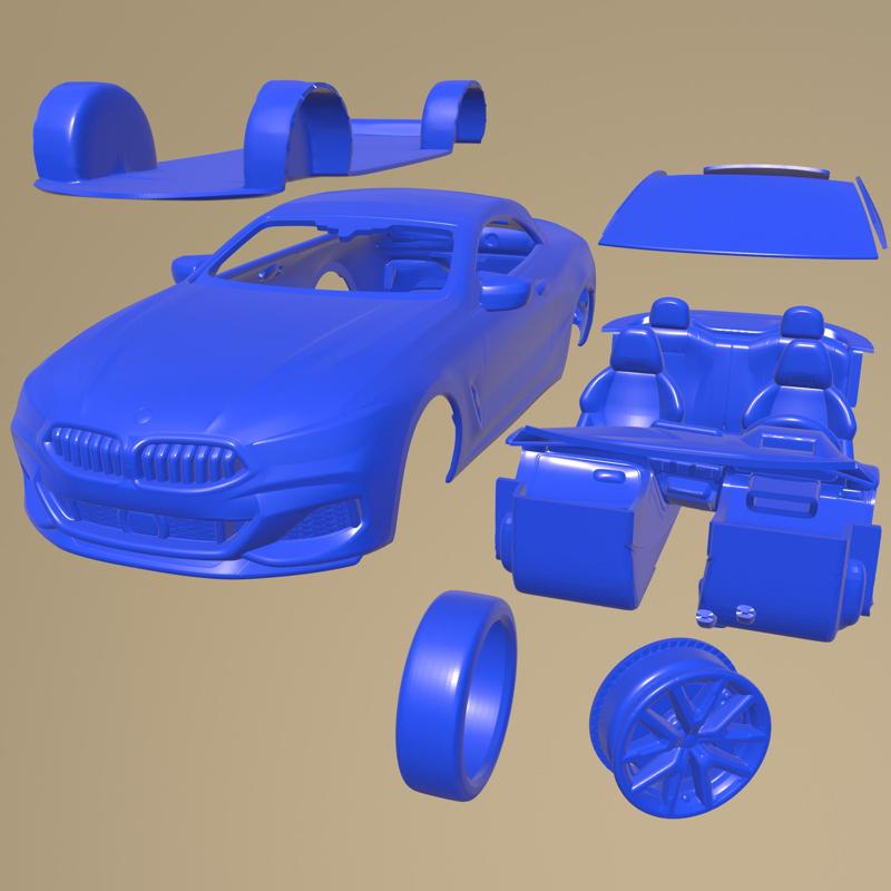 Bmw 8-Series Convertible 2020 PRINTABLE CAR IN SEPARATE PARTS