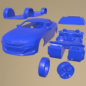 Bmw 8-Series Convertible 2020 PRINTABLE CAR IN SEPARATE PARTS