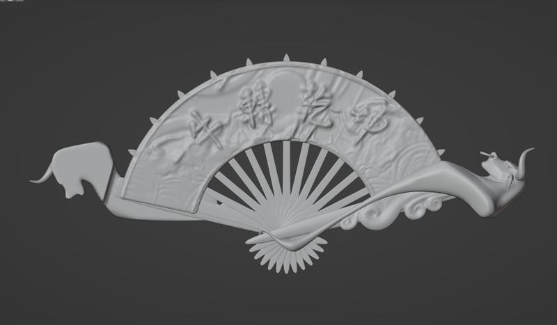 Celestial Fan 3D Model - Professionally Designed - Fan Knife