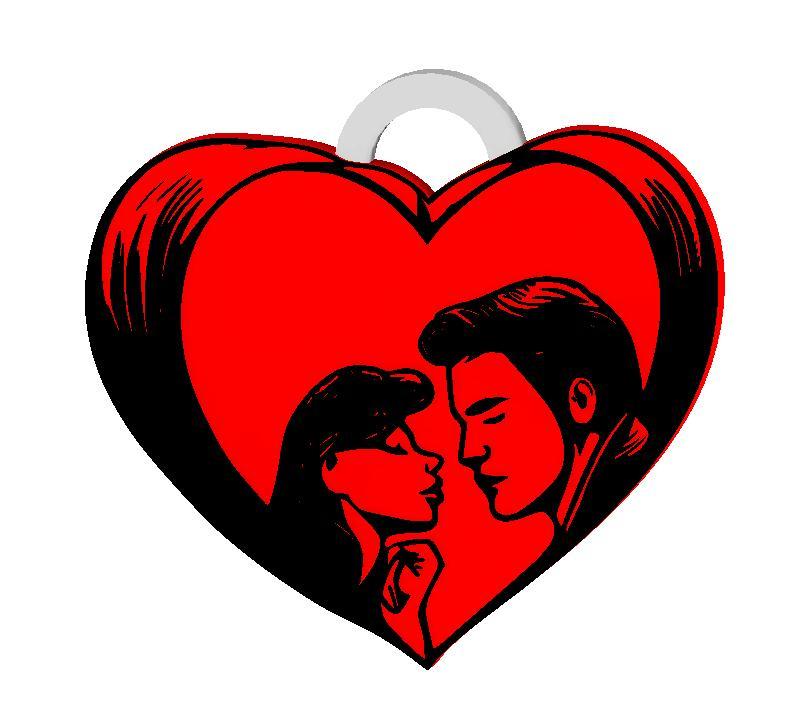 CHARMING HEART KEYCHAIN / EARRINGS / NECKLACE