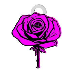 LOVELY ROSE KEYCHAIN / EARRINGS / NECKLACE