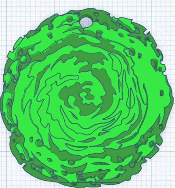 Portal Rick Keychain