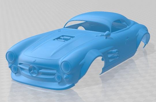 Mercedes Benz 300 SL Restomod Printable Body Car