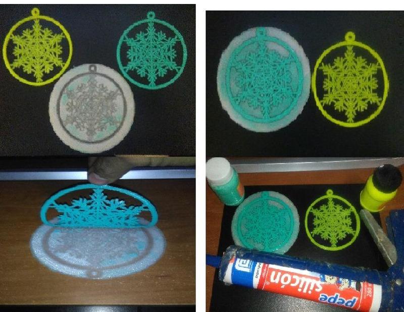 Star of David mold, snowflake