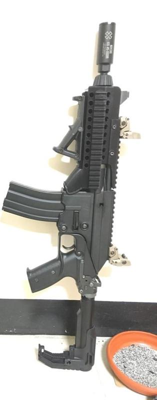 Tactical stock for WE PLR-16 GBB