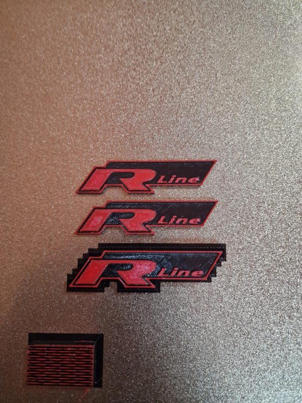 R-Line logo for VW volkswagen passat ,golf etc