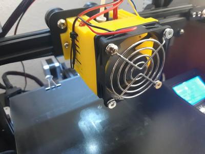 Ender3 Hotend with 60mm fan and led