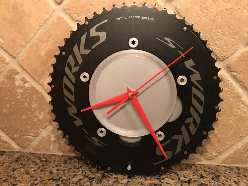 Chainring clock for 5x130mm aero time trial chainring