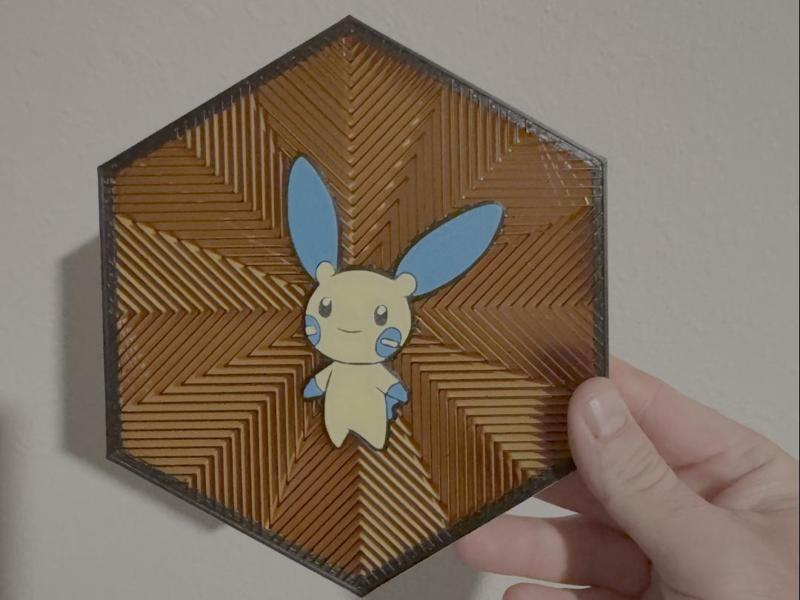 #312 Minum Hex Wall Art