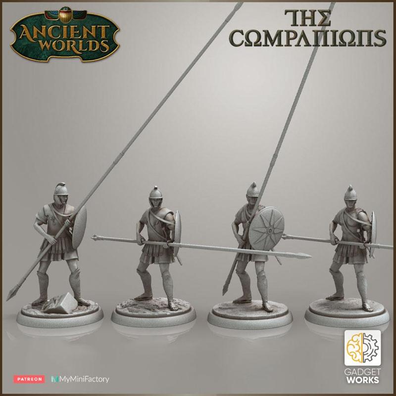 Set of 4 Macedonian  Phalanx infantry