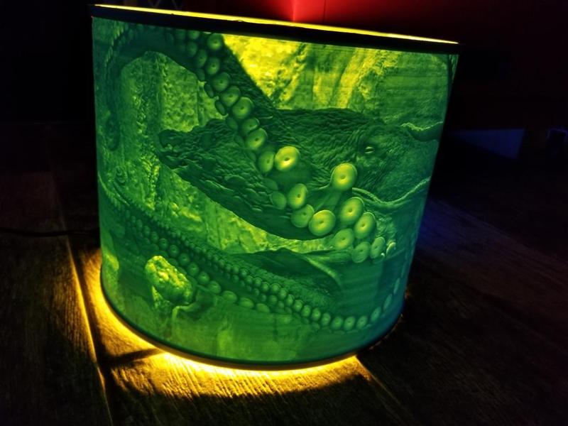 Octopus Lampshade Lithophane