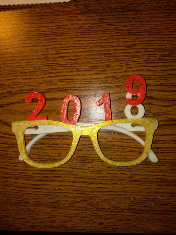 Glasses new year 2019