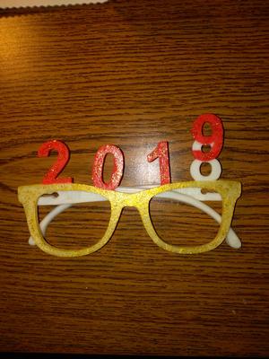 Glasses new year 2019