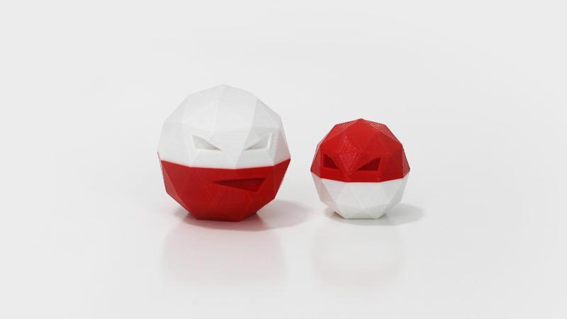 Low-Poly Voltorb and Electrode