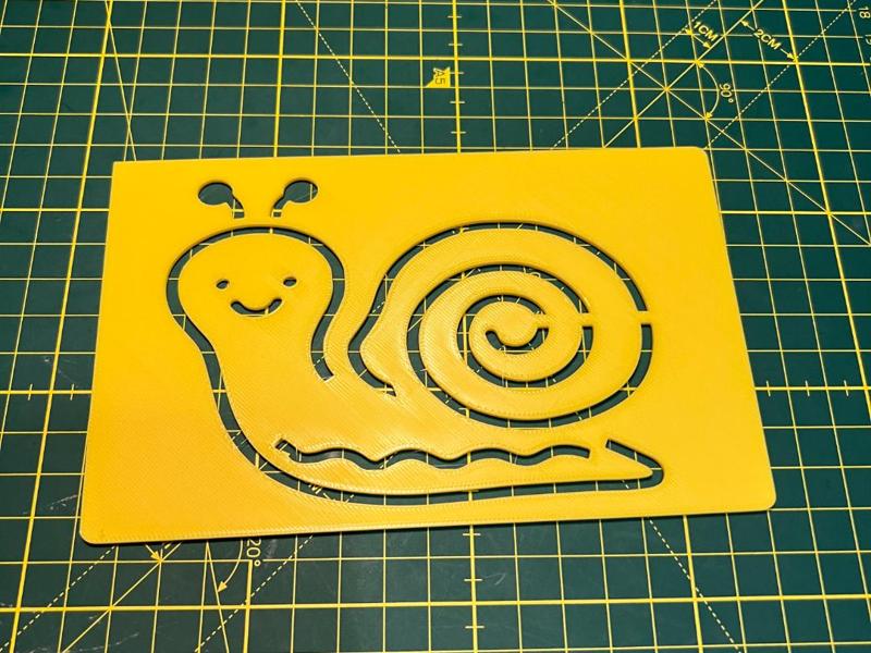 Montessori snail coloring page