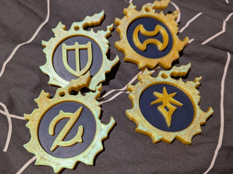 Final Fantasy XIV Tank Tokens/Keychains