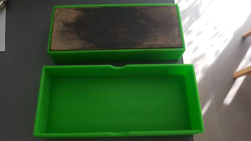 Messer-Schleifstein Schachtel