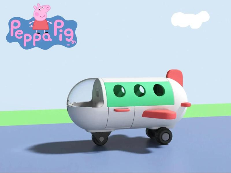 Peppa Pig airplane (Multi-part multicolor)