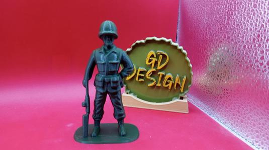 Retro Army Man Standing M-16 Ver 2 Figure