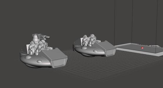 ROBOTECH MASTER TRIV AUTOMATED SLED CAR DACON Team