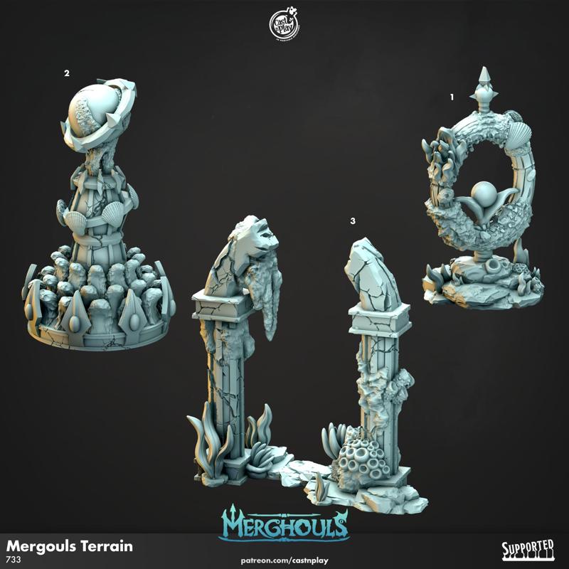 Merghouls Terrain (Pre-Supported) | Cast n Play