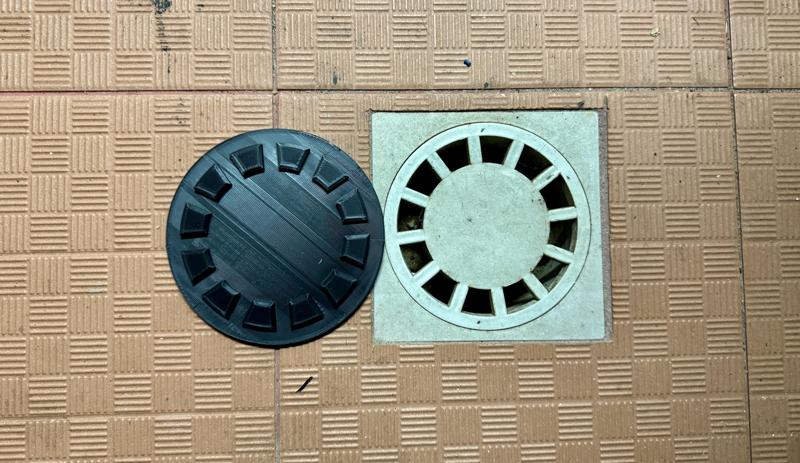 Garage Drain Cover with Debris Stopper