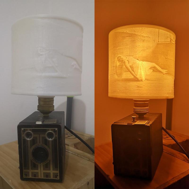 Abats-jour en Lithophanie + les support E27