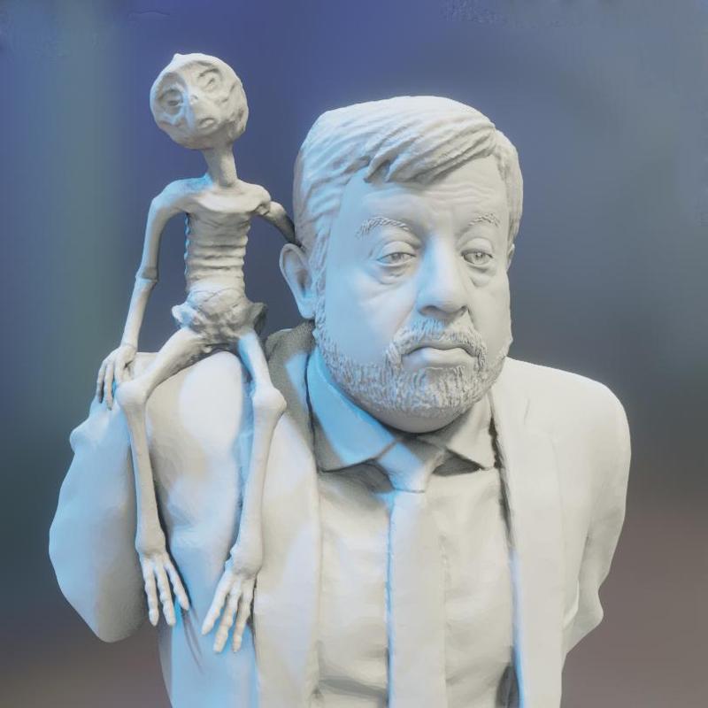 Jaime Maussan with Nazca Mummy