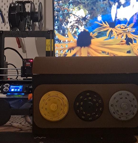 Lock Box 3 Dials 2 Digits