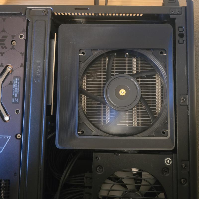 Fan Duct for AXP120-X67 and Fractal Ridge