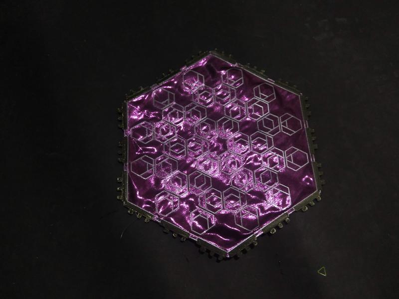 Fabric PolyPanels Huge Hexagon