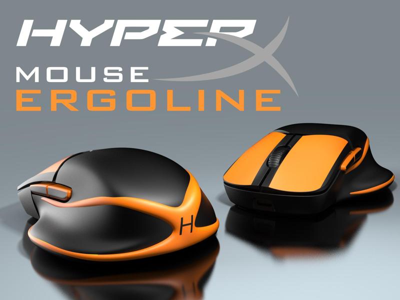 Mouse Body ERGOLINE - HyperX Pulsefire Saga