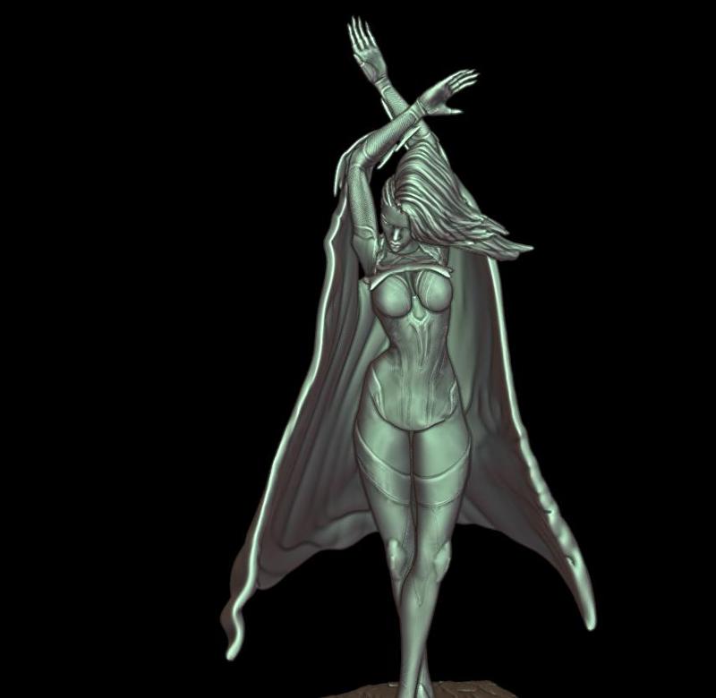 Storm, Ororo Munroe, X-men, Clothed Action Figure, from Marvel Rivals for 3d printing