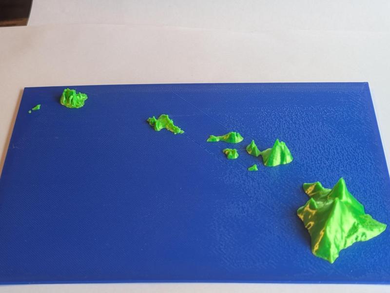 State of Hawaii - Topographic Map