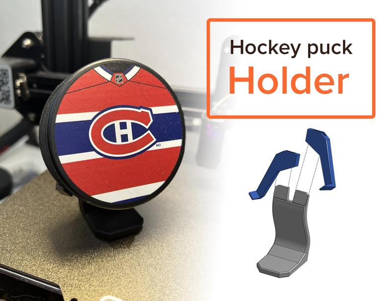 Hockey puck holder