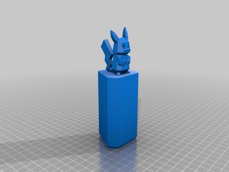 Pikachu Spool Holder for MicroDelta Rework