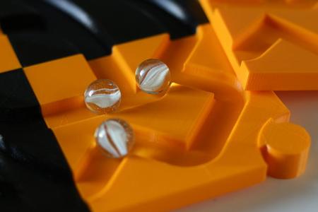 Marble puzzle tiles