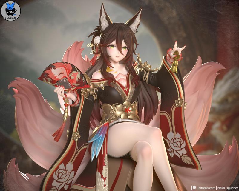 Tingyun/Fugue - Honkai Star Rail Game Figure For  3D Printing